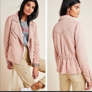 Anthropologie Marrakech  Moss Ronika Draped Moto Jacket